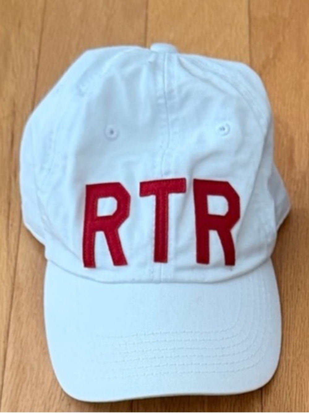 White RTR Ball Cap